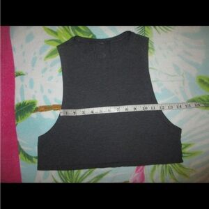 Lululemon dark grey muscle tank top size 4